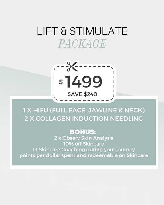 Lift & Stimulate Package (HIFU + Skin Needling)